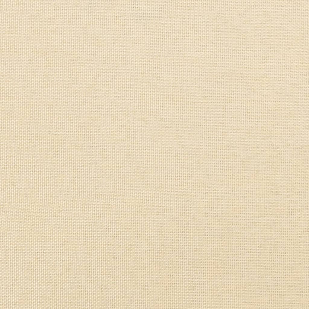 Relaxsessel mit Hocker Creme Stoff