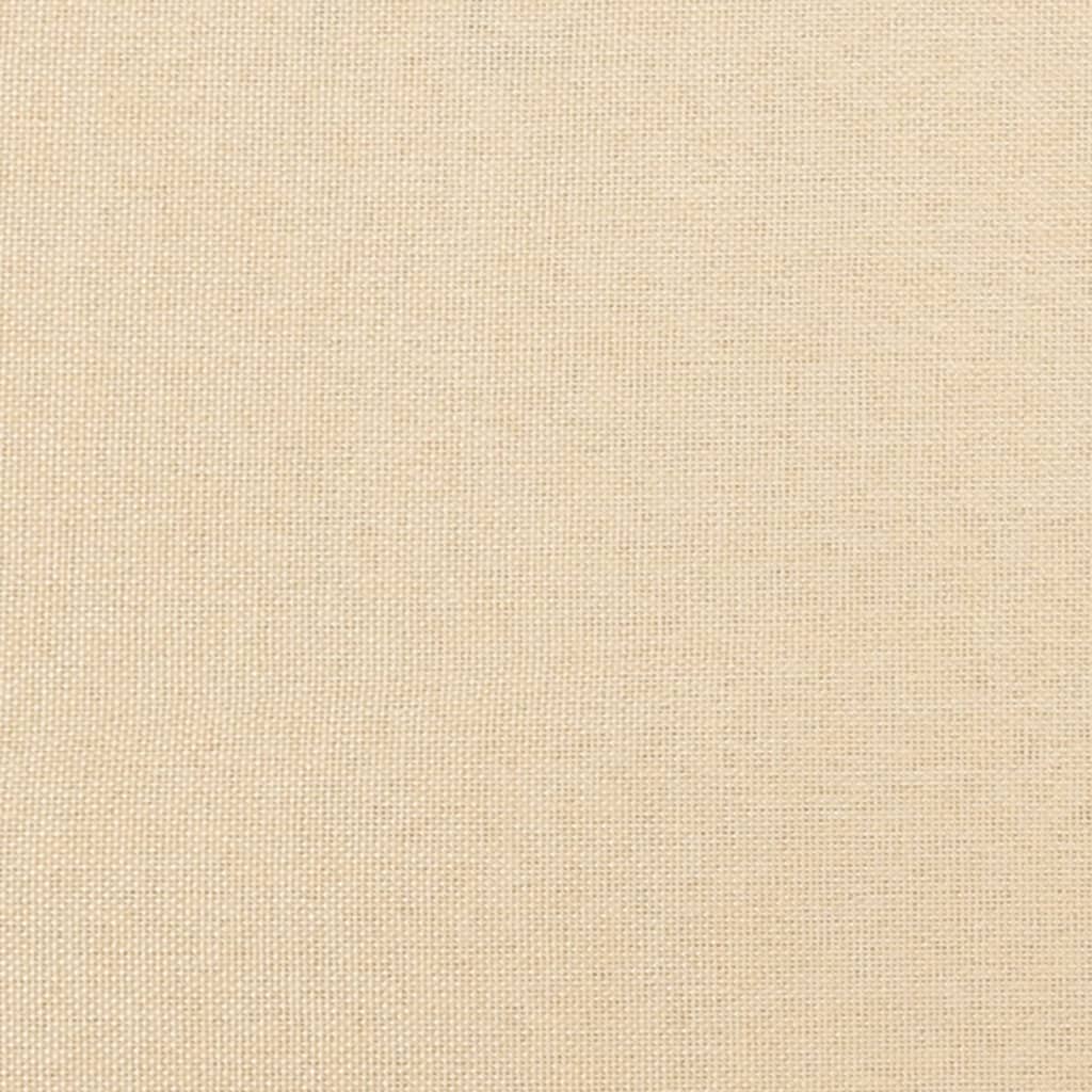 Relaxsessel mit Hocker Creme Stoff