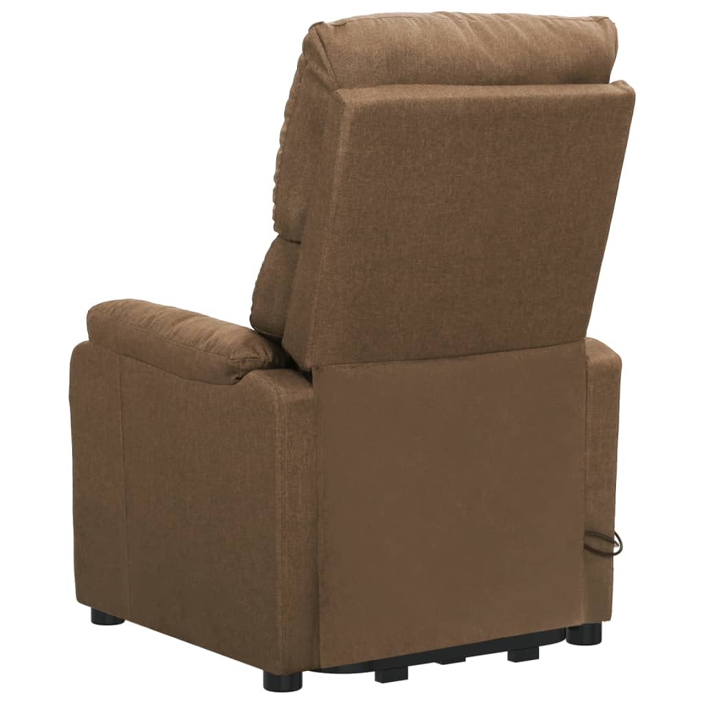 Massagesessel mit Aufstehhilfe Taupe Stoff