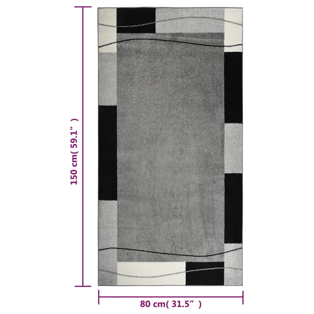 Wohnzimmerteppich 80x150 cm Mehrfarbig