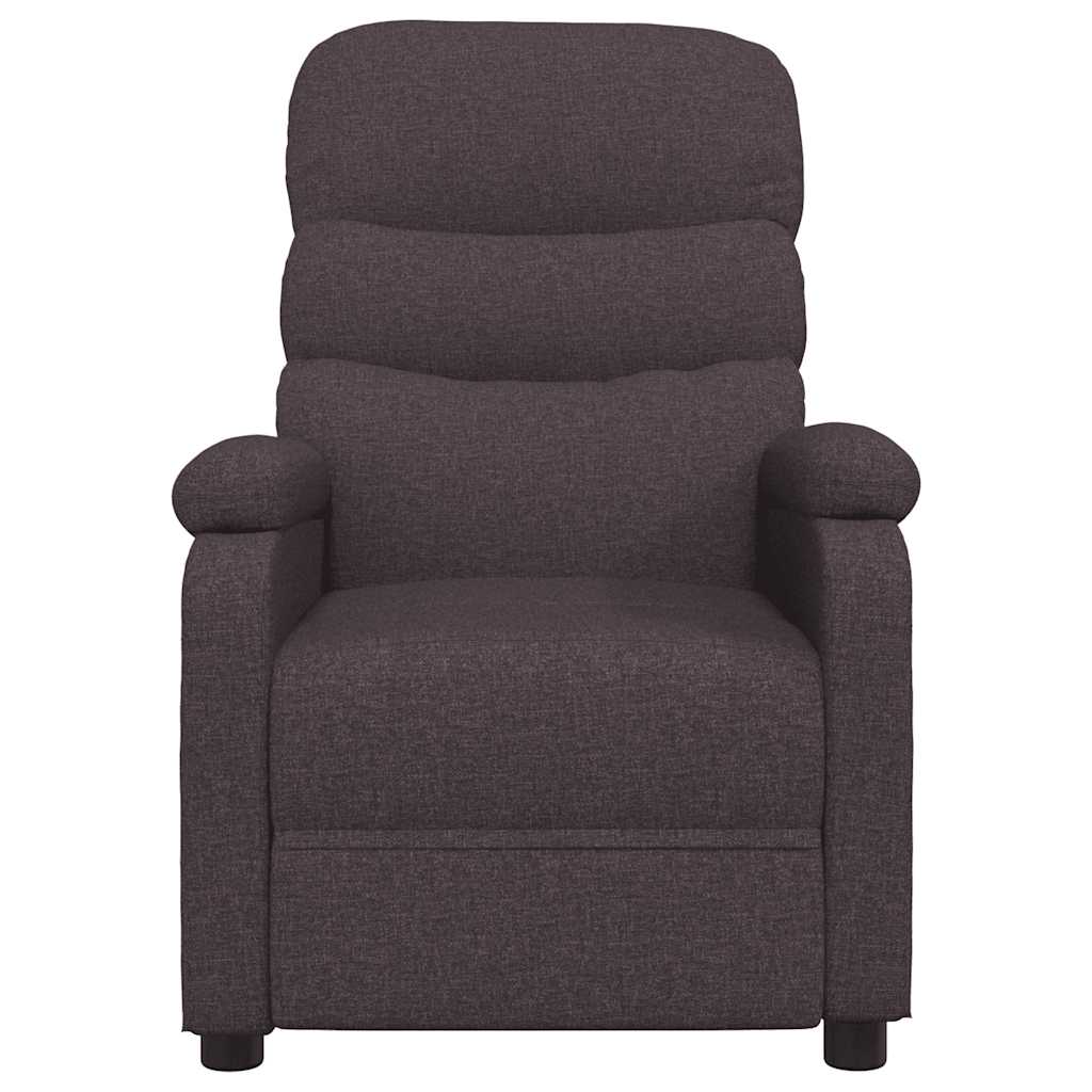Relaxsessel Dunkelbraun Stoff