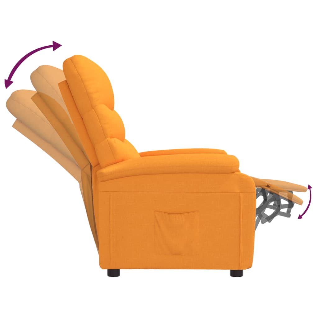 Relaxsessel Senfgelb Stoff