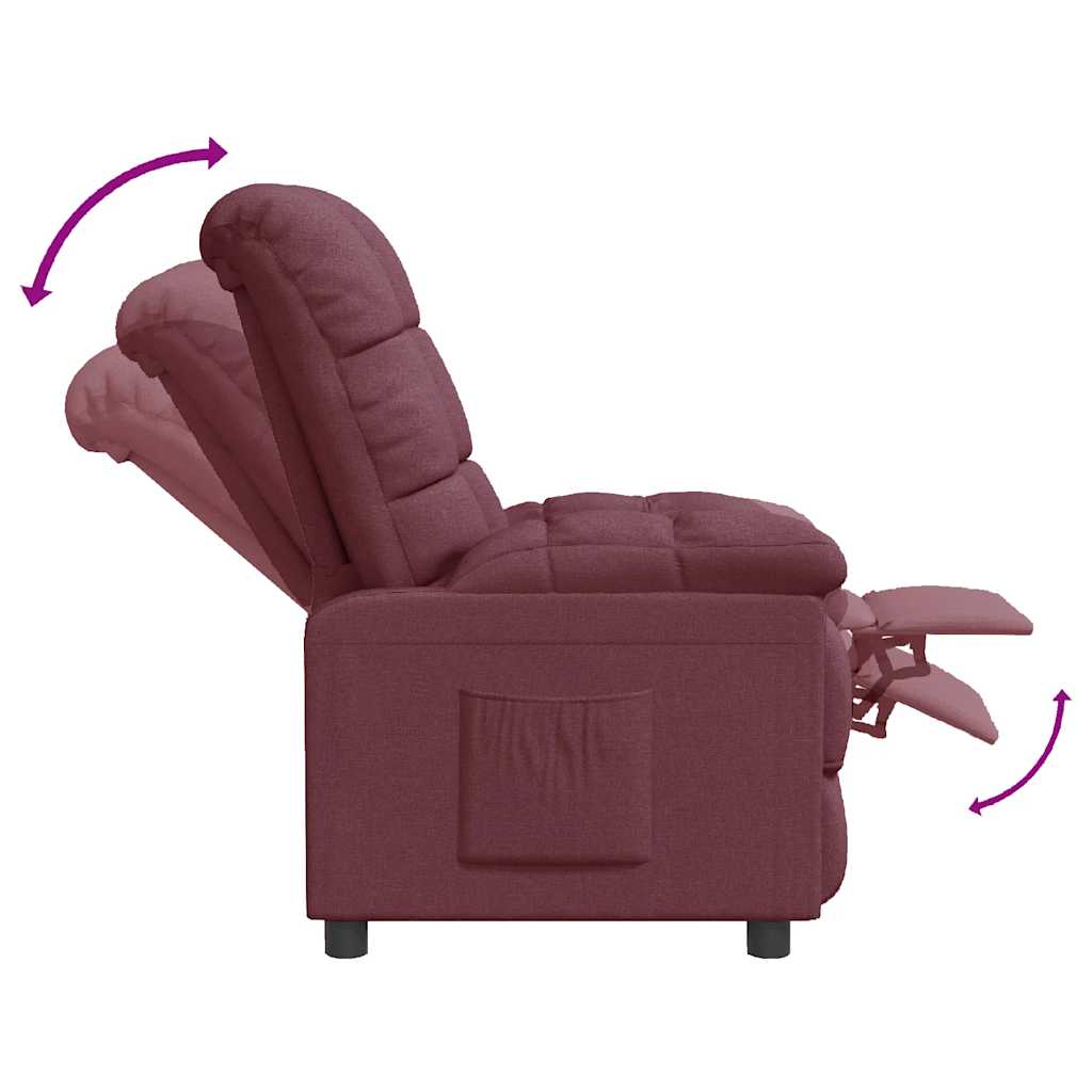 Relaxsessel Lila Stoff