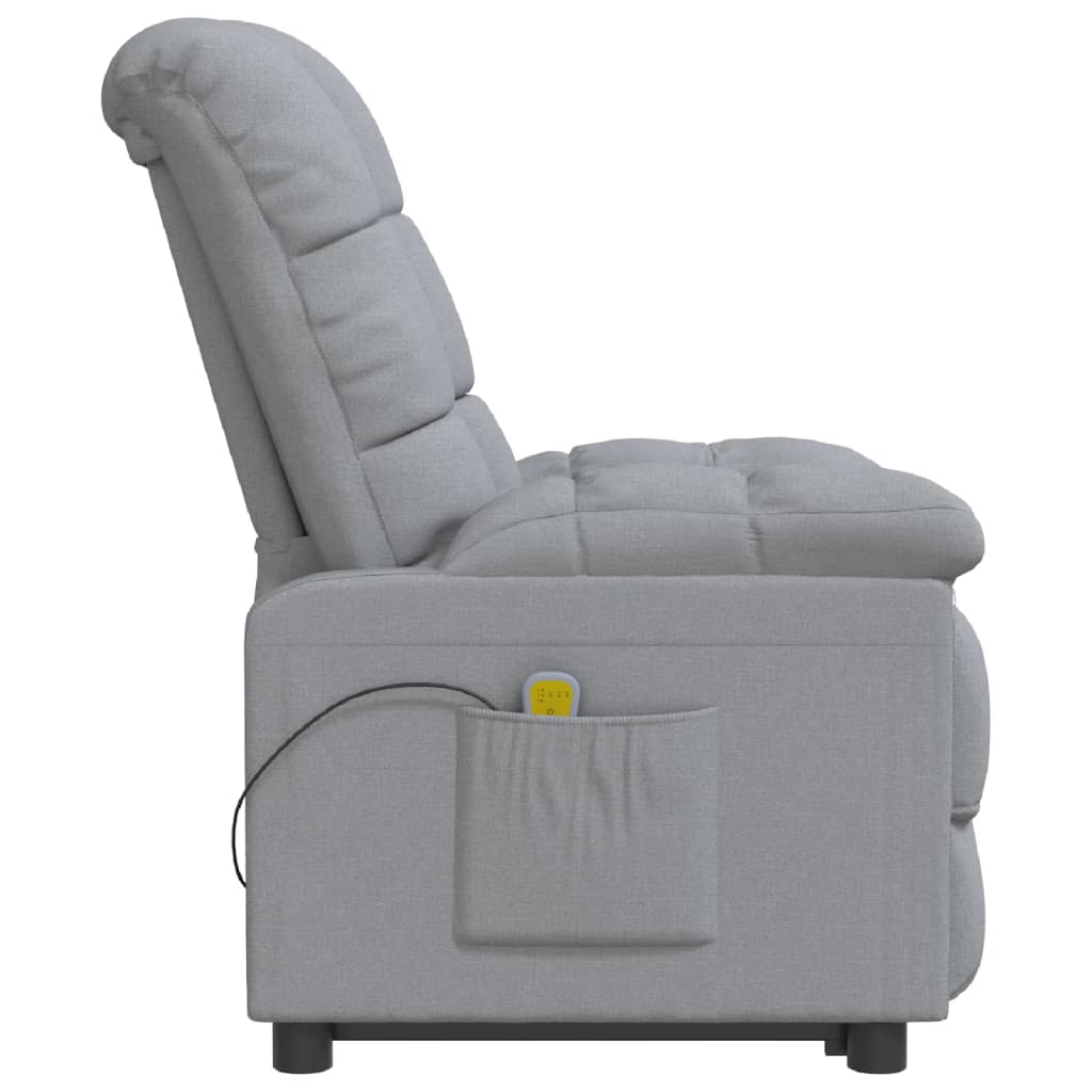 Fauteuil de massage tissu gris clair