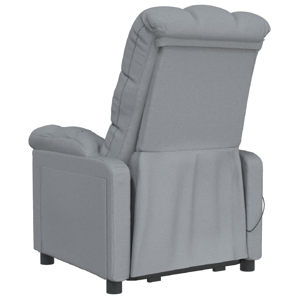 Fauteuil de massage tissu gris clair