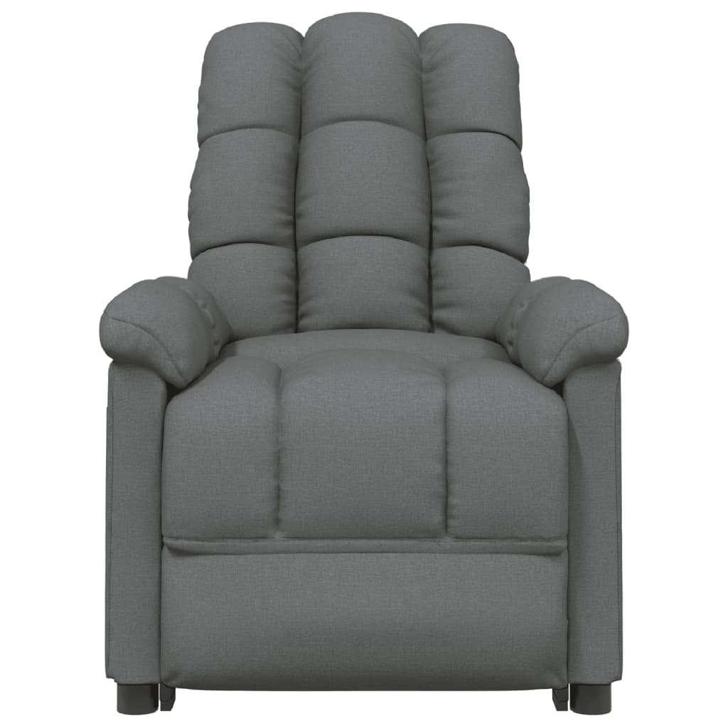 Fauteuil de massage tissu gris foncé