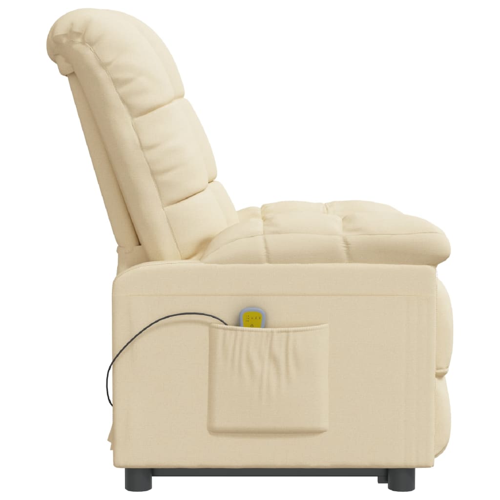 Fauteuil de massage tissu crème