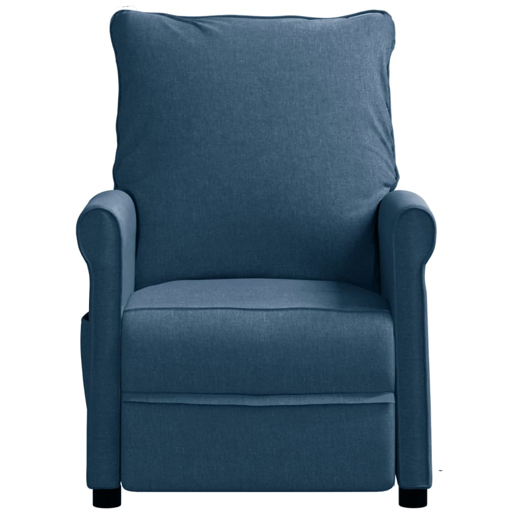 Relaxsessel Blau Stoff
