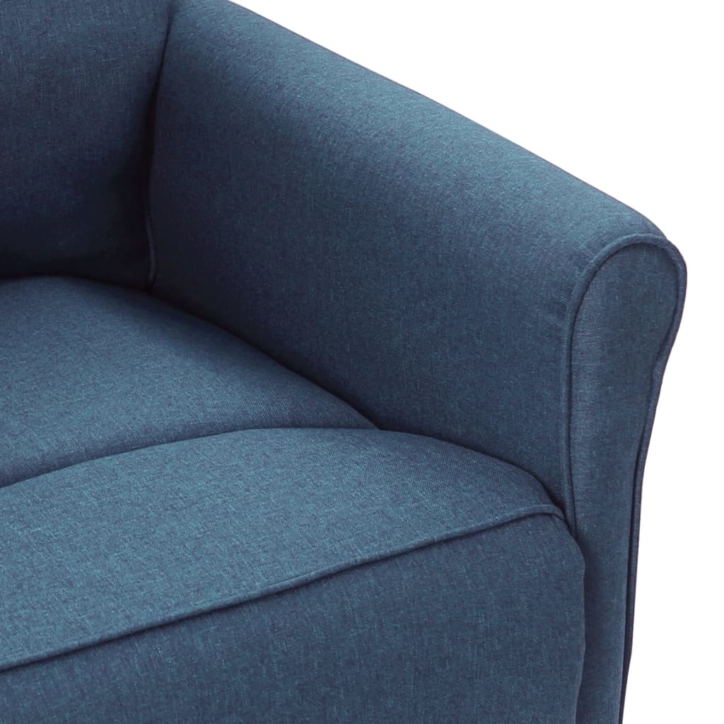 Relaxsessel Blau Stoff