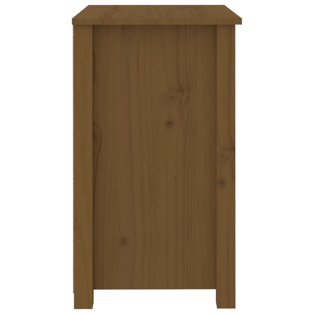 Tables de chevet 2 pcs. marron miel 50x35x61,5 cm en bois de pin massif