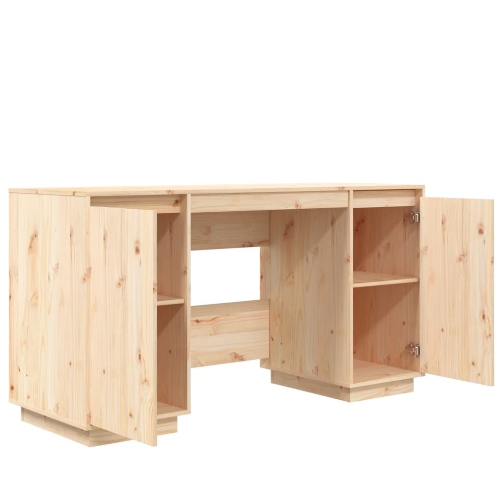 Desk 140x50x75 cm solid pine wood