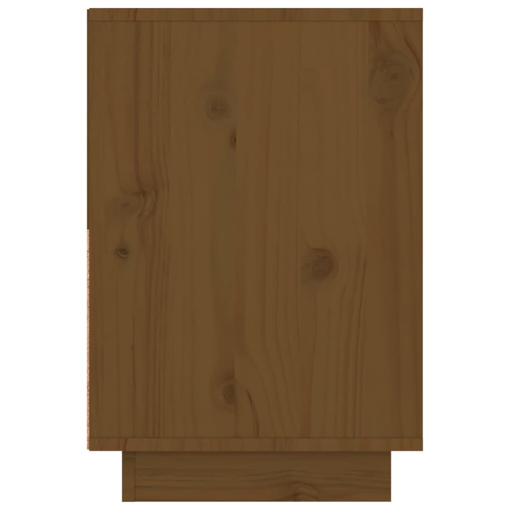 Tables de chevet 2 pcs. marron miel 60x34x51 cm en bois de pin massif