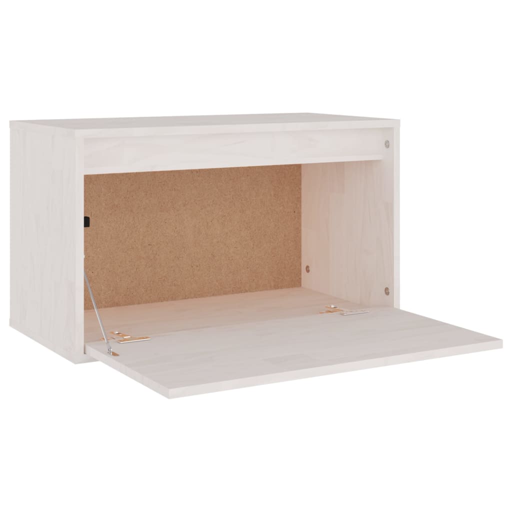 TV cabinets 3 pcs. White solid pine wood