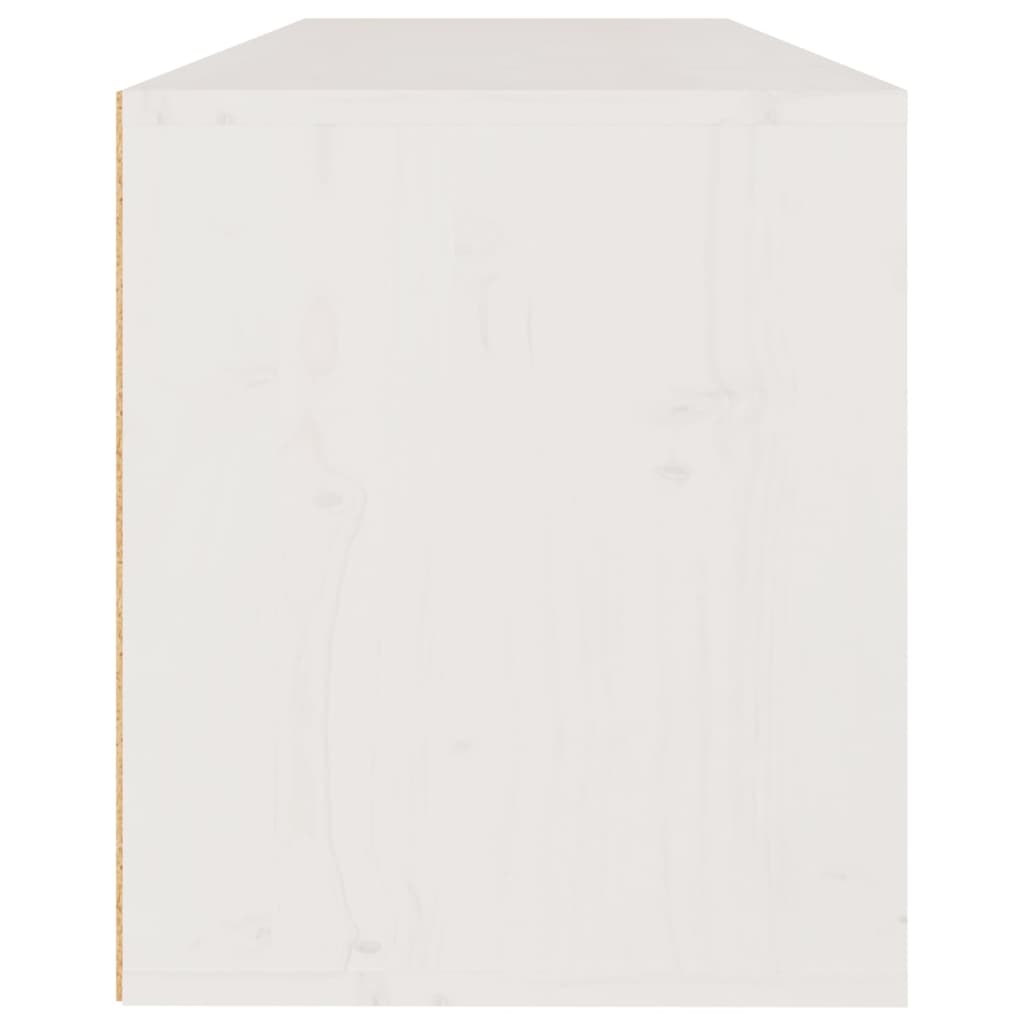 Ensemble de meubles TV 3 pièces en pin massif blanc