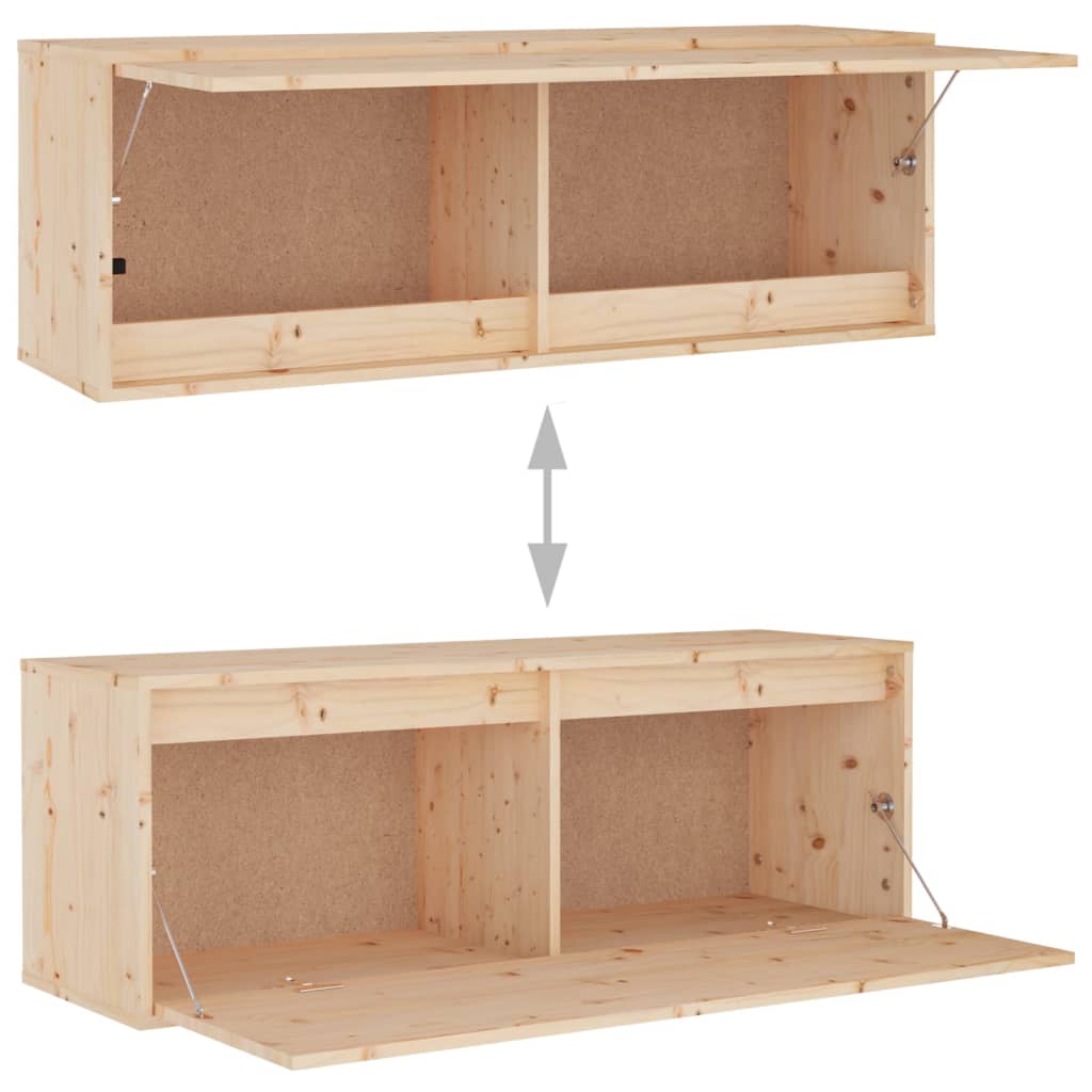 TV cabinets 3 pcs. solid pine wood