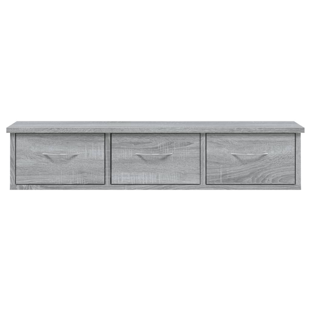 Armoire murale Sonoma grise 88x26x18,5 cm en bois