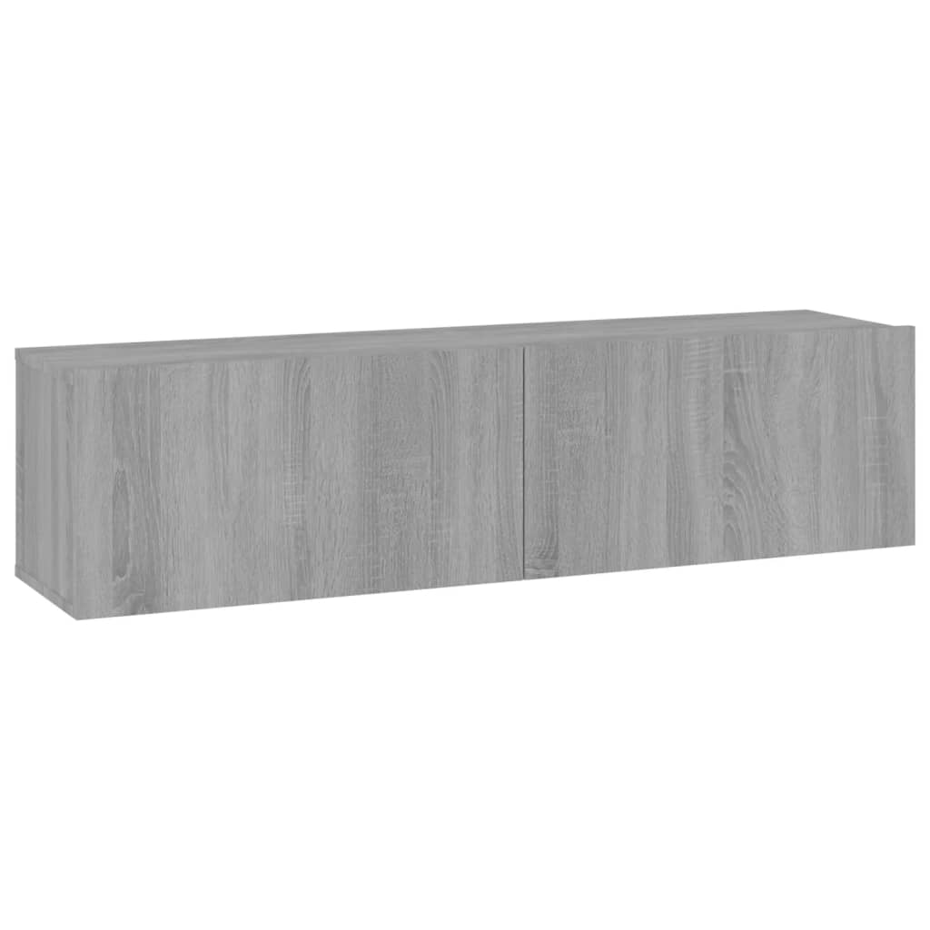 TV wall cabinet gray Sonoma 120x30x30 cm wood-based material
