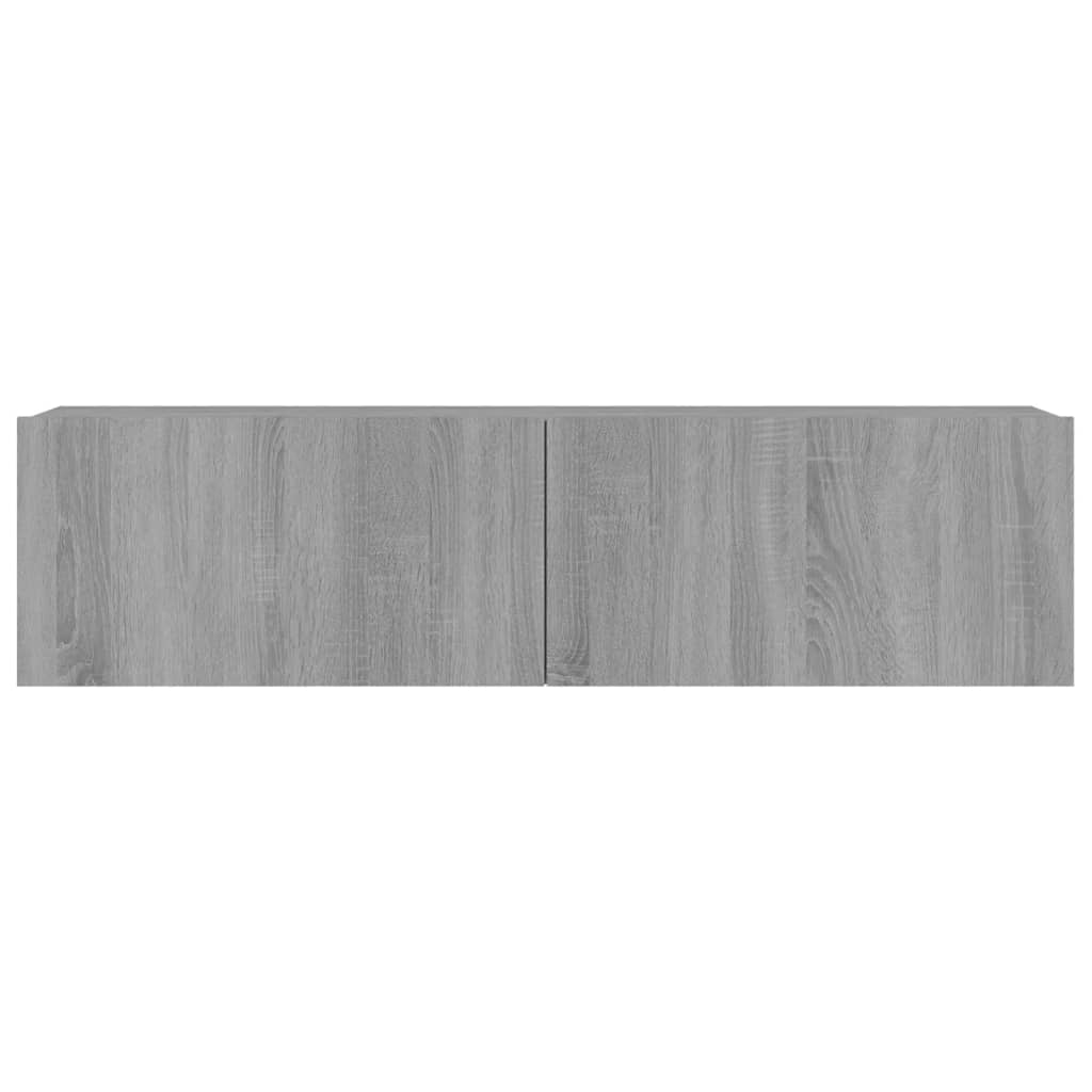 TV wall cabinet gray Sonoma 120x30x30 cm wood-based material