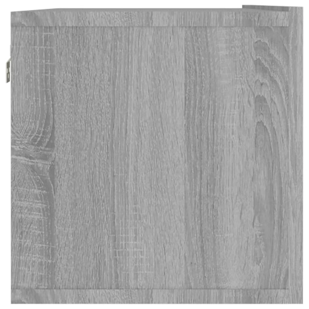 TV wall cabinet gray Sonoma 120x30x30 cm wood-based material