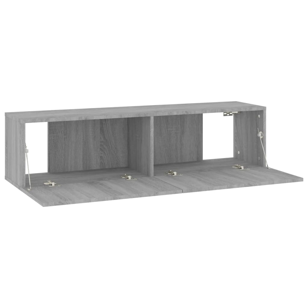 TV wall cabinet gray Sonoma 120x30x30 cm wood-based material