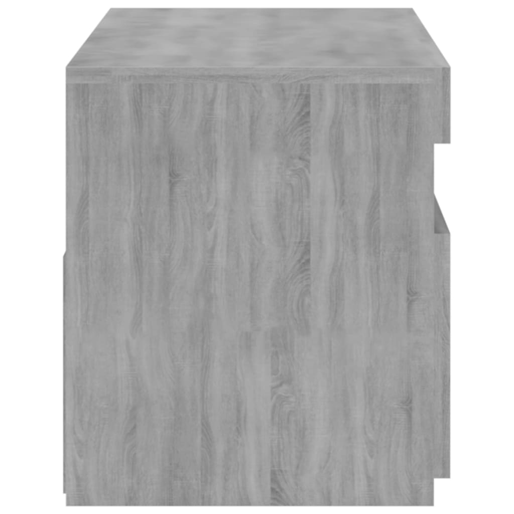 Meuble TV avec lumières LED Gris Sonoma 75x35x40 cm