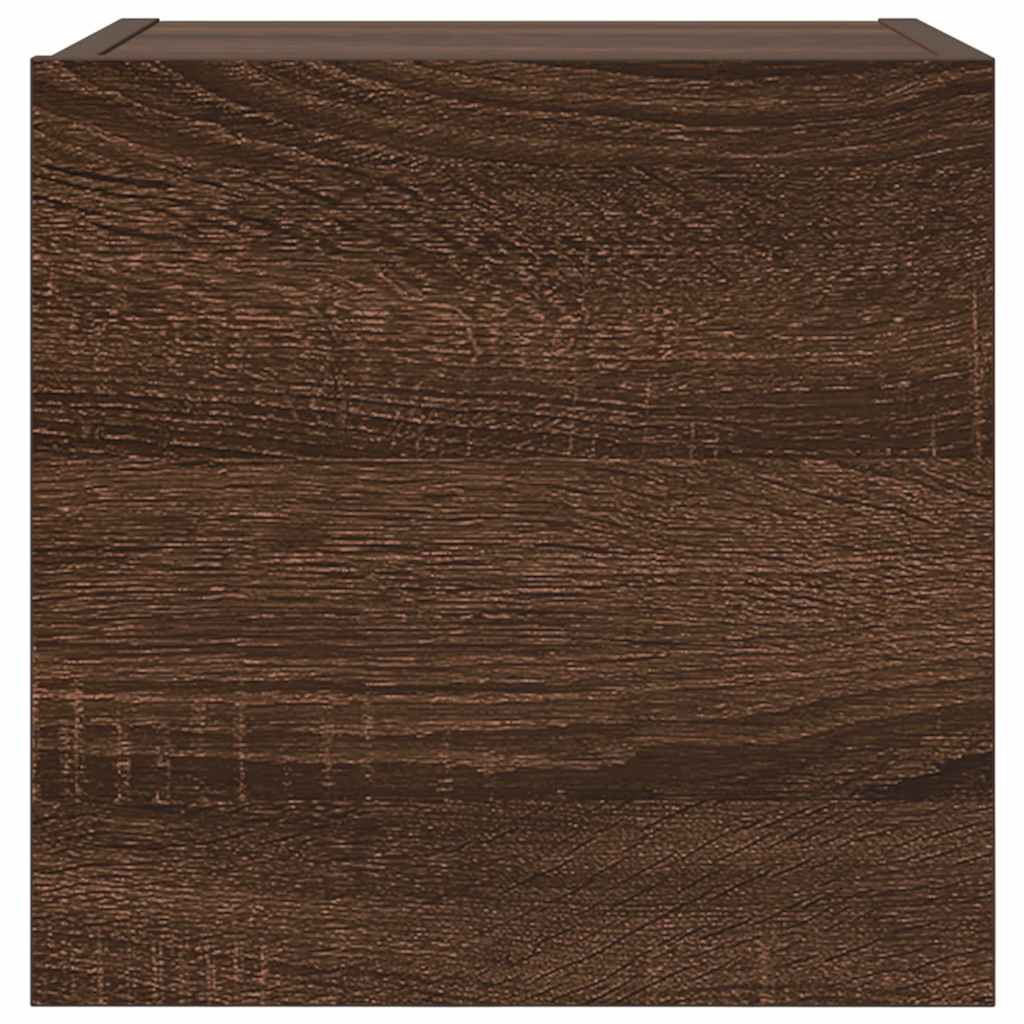 TV-Wandschränke 4 Stk. Braun Eichen-Optik 30,5x30x30 cm