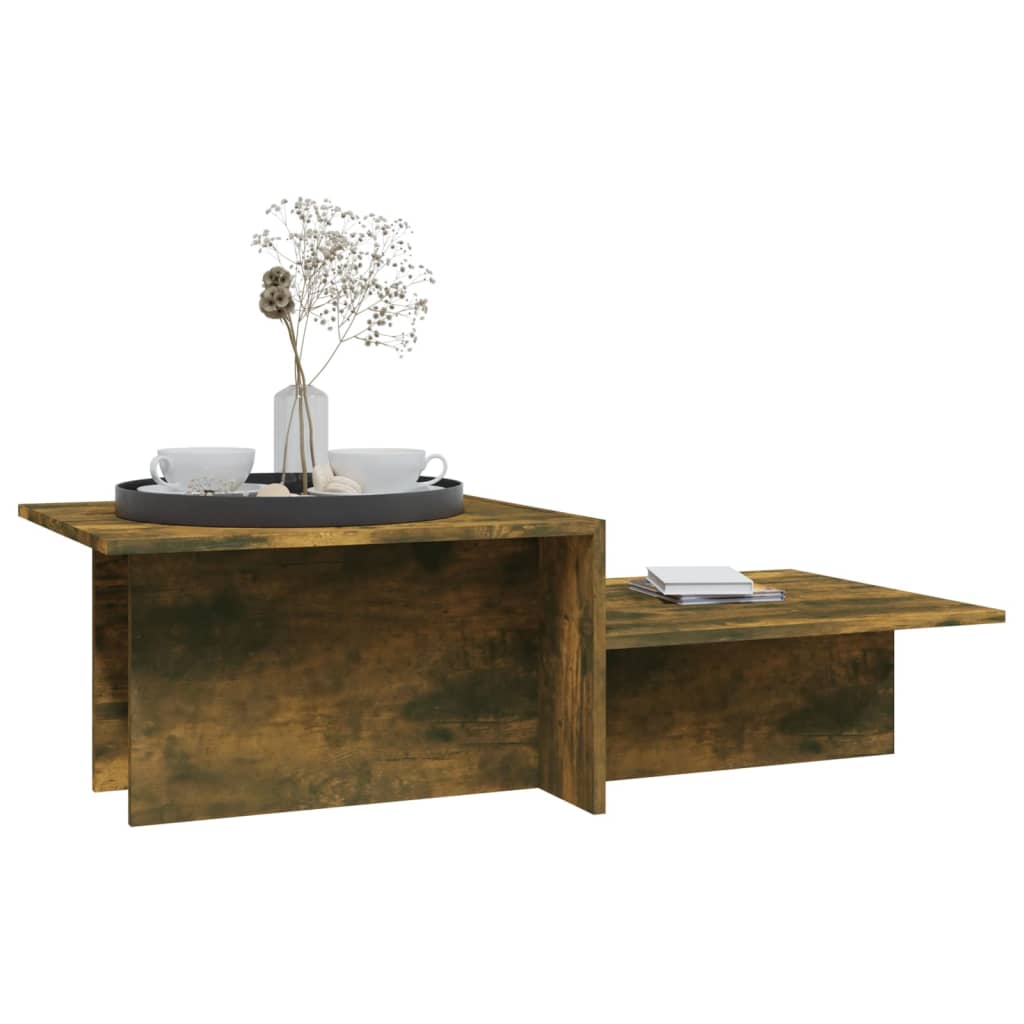 Couchtisch Räuchereiche 111,5x50x33 cm Holzwerkstoff