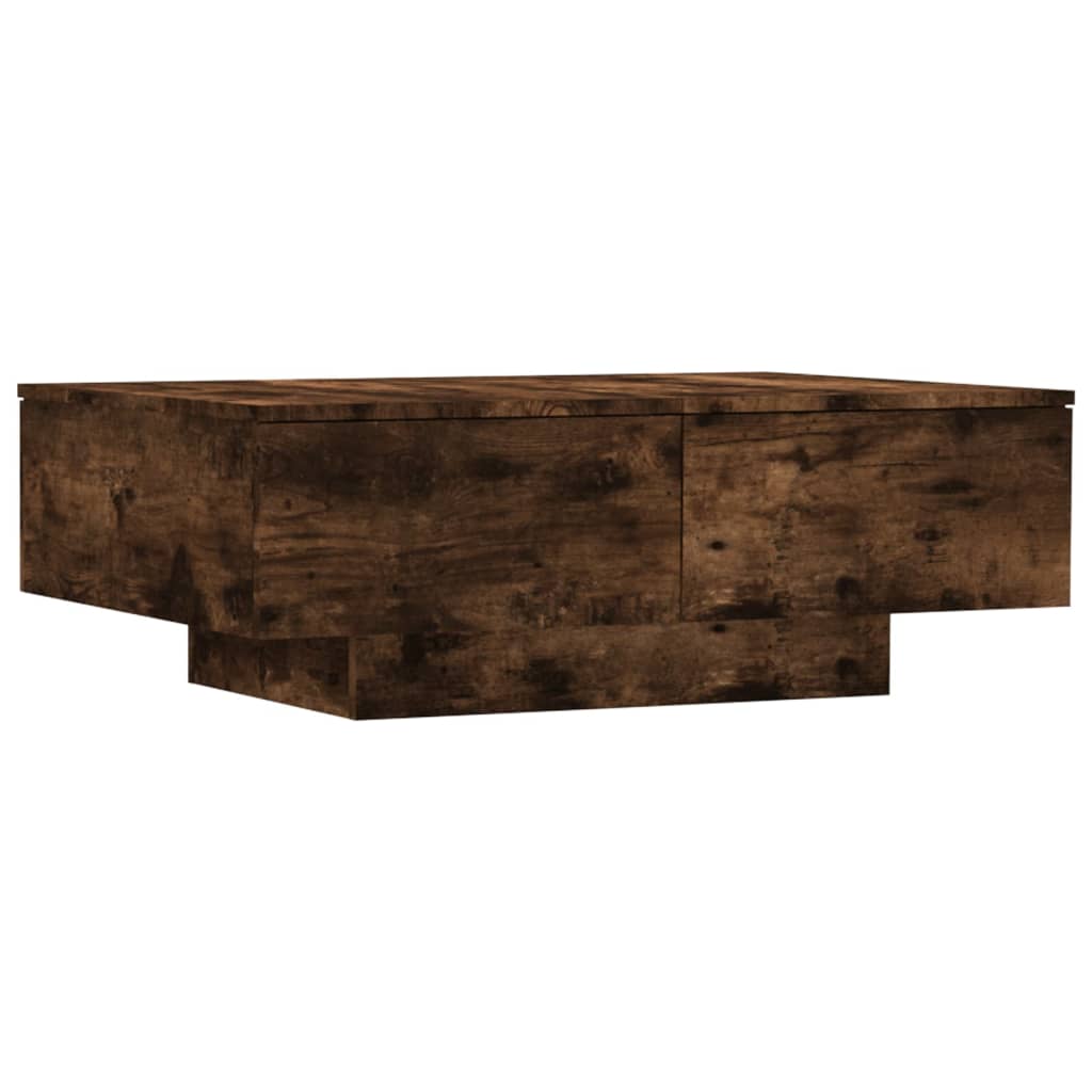 Coffee table smoked oak 90x60x31 cm wood material