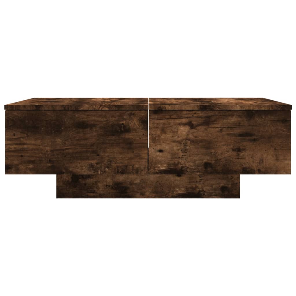 Coffee table smoked oak 90x60x31 cm wood material
