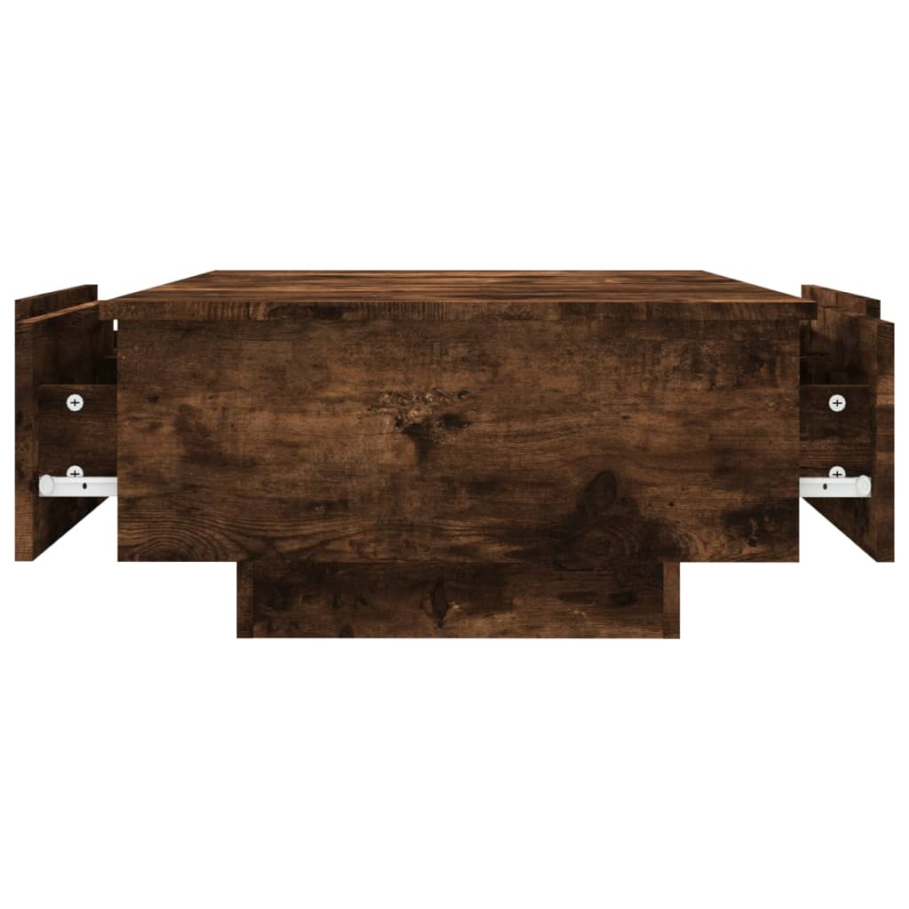 Coffee table smoked oak 90x60x31 cm wood material