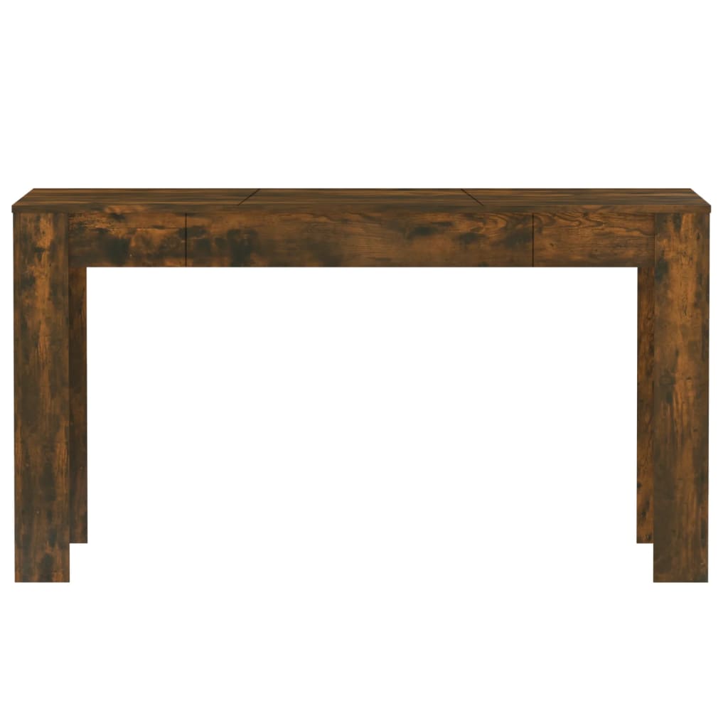 Table à manger chêne fumé 140x74,5x76 cm matériau bois