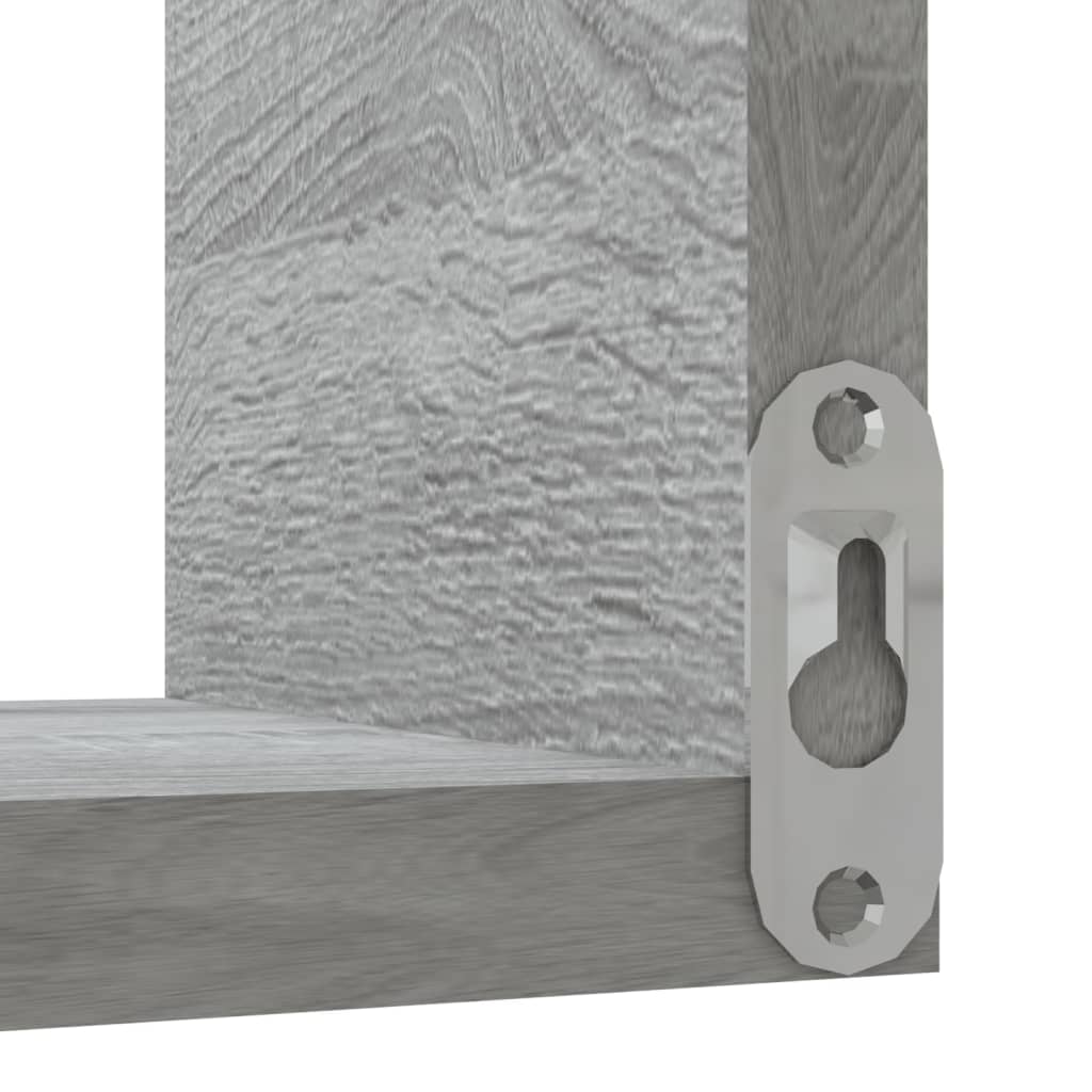 Wall Corner Shelf Gray Sonoma 40x40x50 cm Wood Material