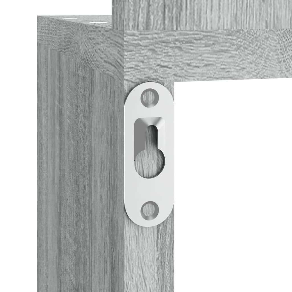 Wall Corner Shelf Gray Sonoma 20x20x127.5 cm Wood Material
