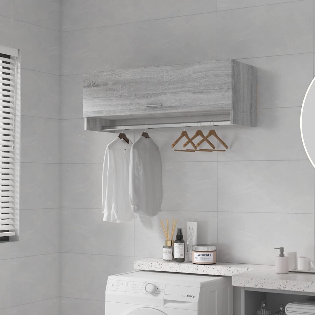 Wardrobe Grey Sonoma 100x32.5x35 cm wood material