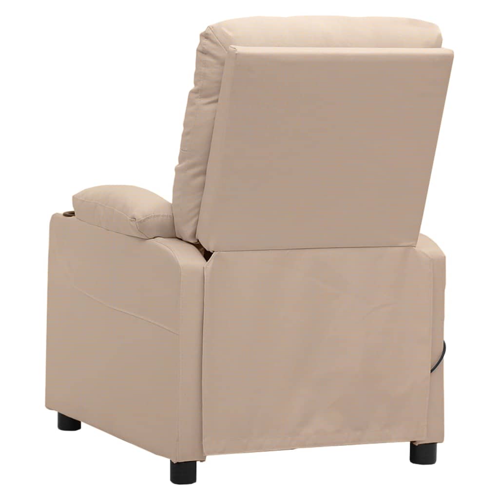 Massagesessel Elektrisch Creme Stoff