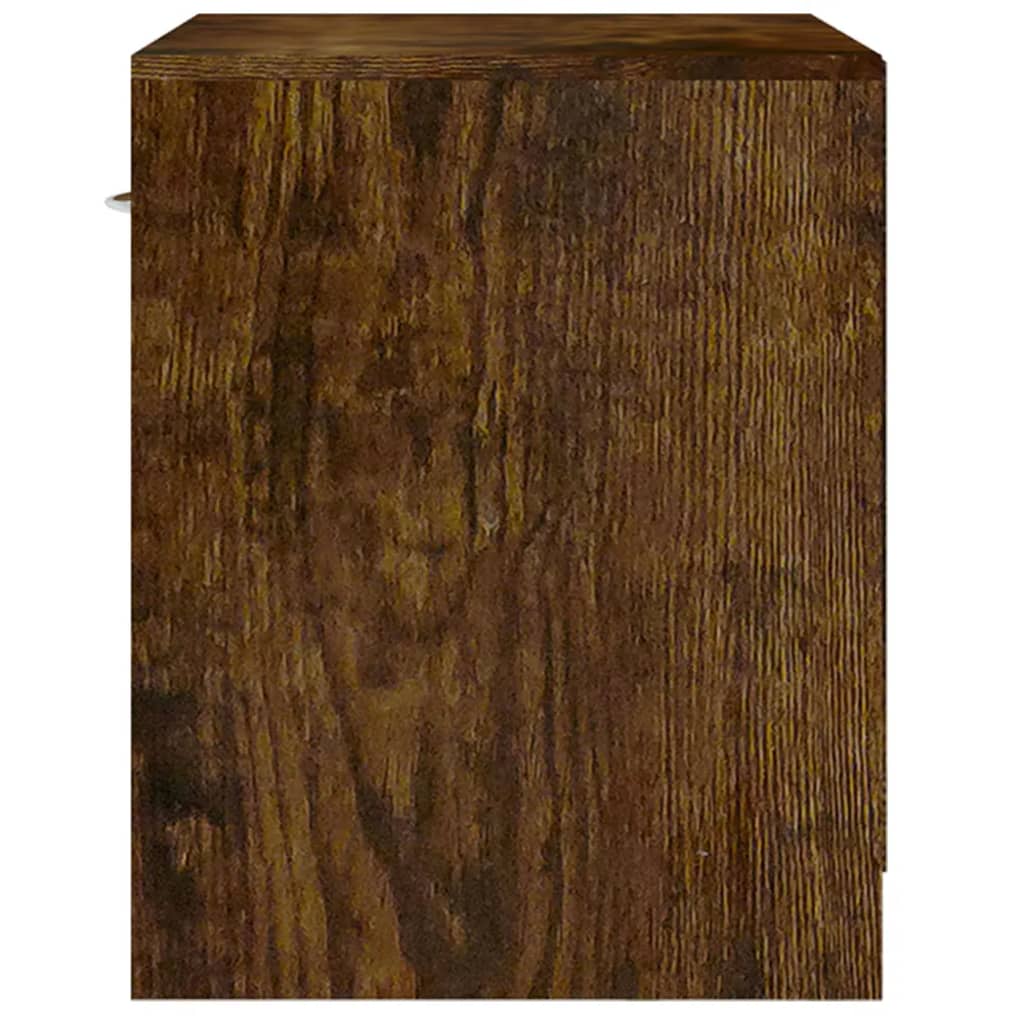 Bedside tables 2 pcs. with drawer smoked oak