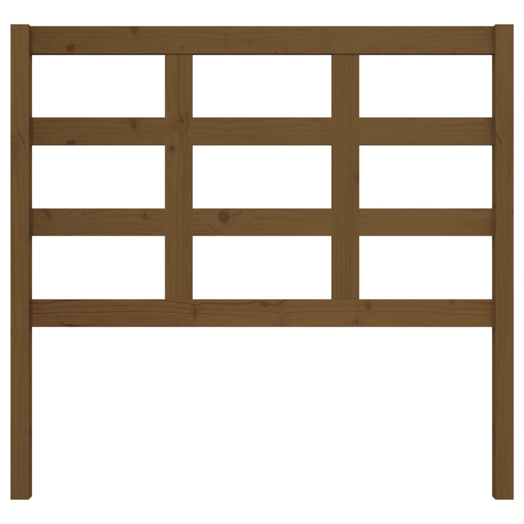Bed headboard honey brown 105.5x4x100 cm solid pine wood