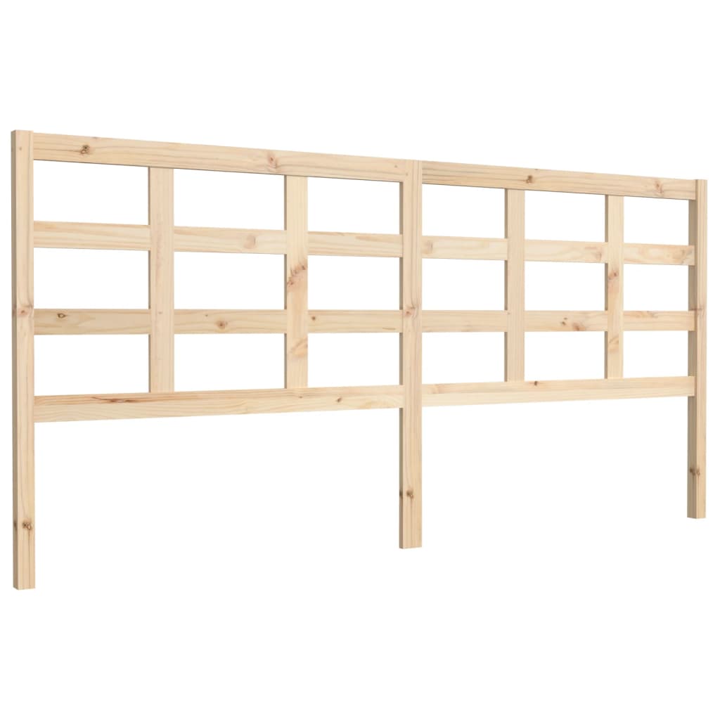 Bed headboard 205.5x4x100 cm solid pine