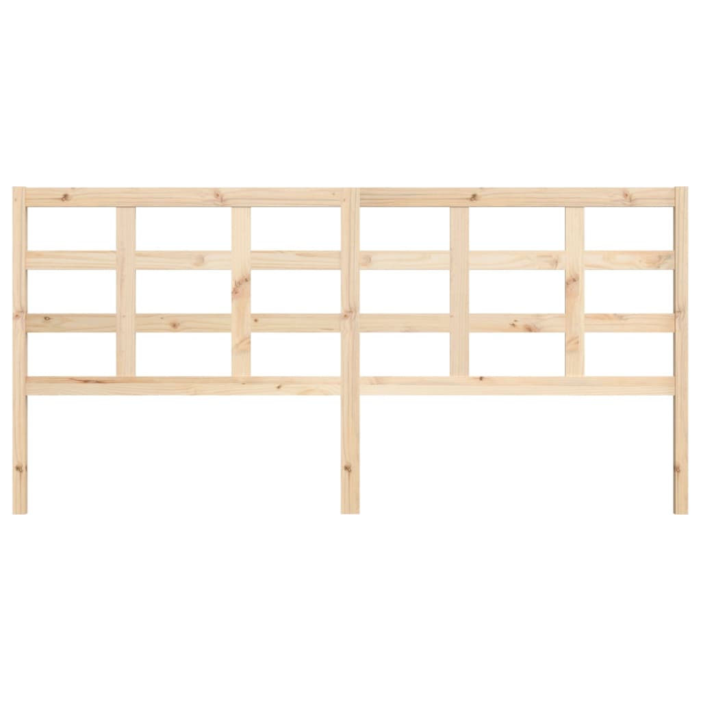 Bed headboard 205.5x4x100 cm solid pine