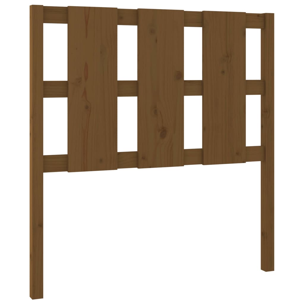Bed headboard honey brown 105.5x4x100 cm solid pine wood