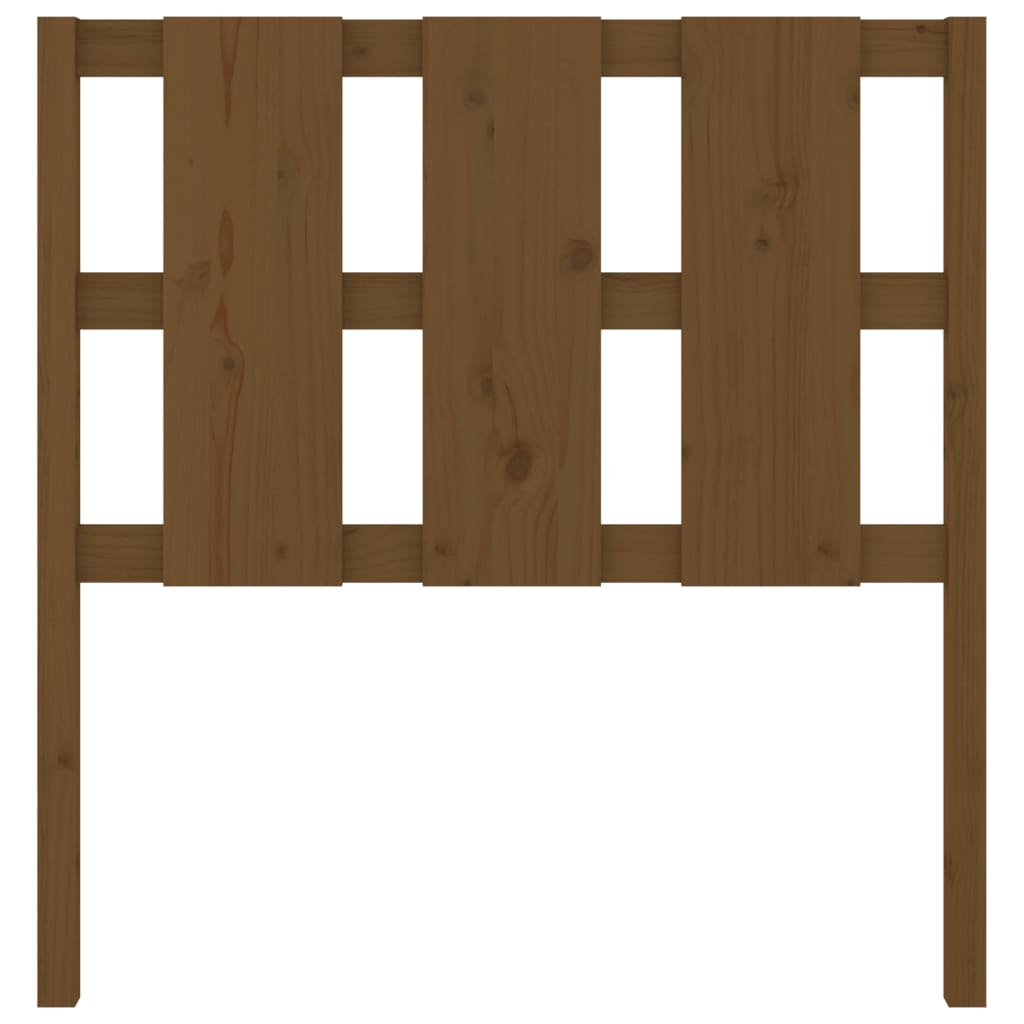 Bed headboard honey brown 105.5x4x100 cm solid pine wood