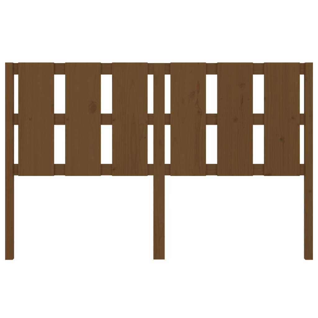 Bed headboard honey brown 155.5x4x100 cm solid pine wood
