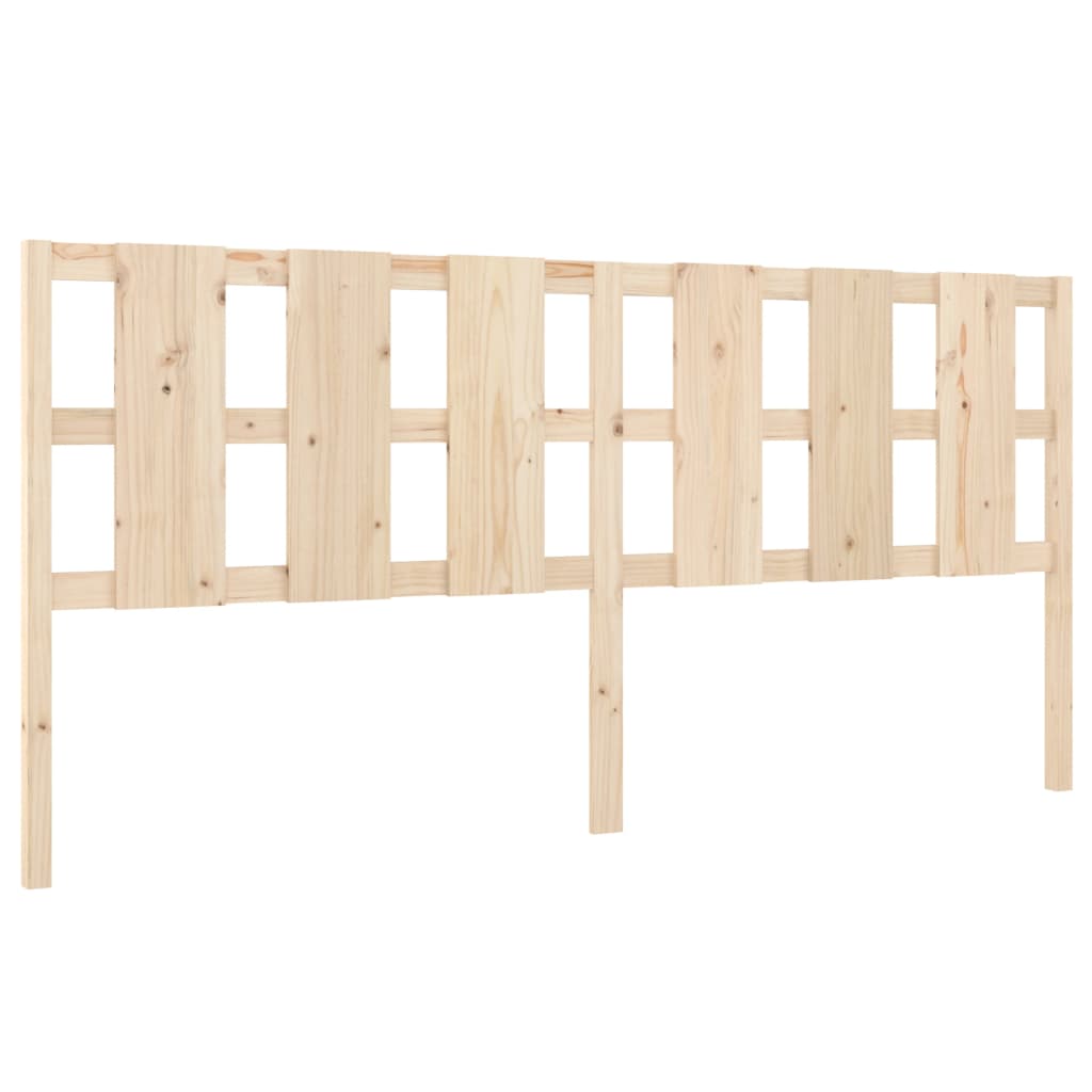 Bed headboard 205.5x4x100 cm solid pine
