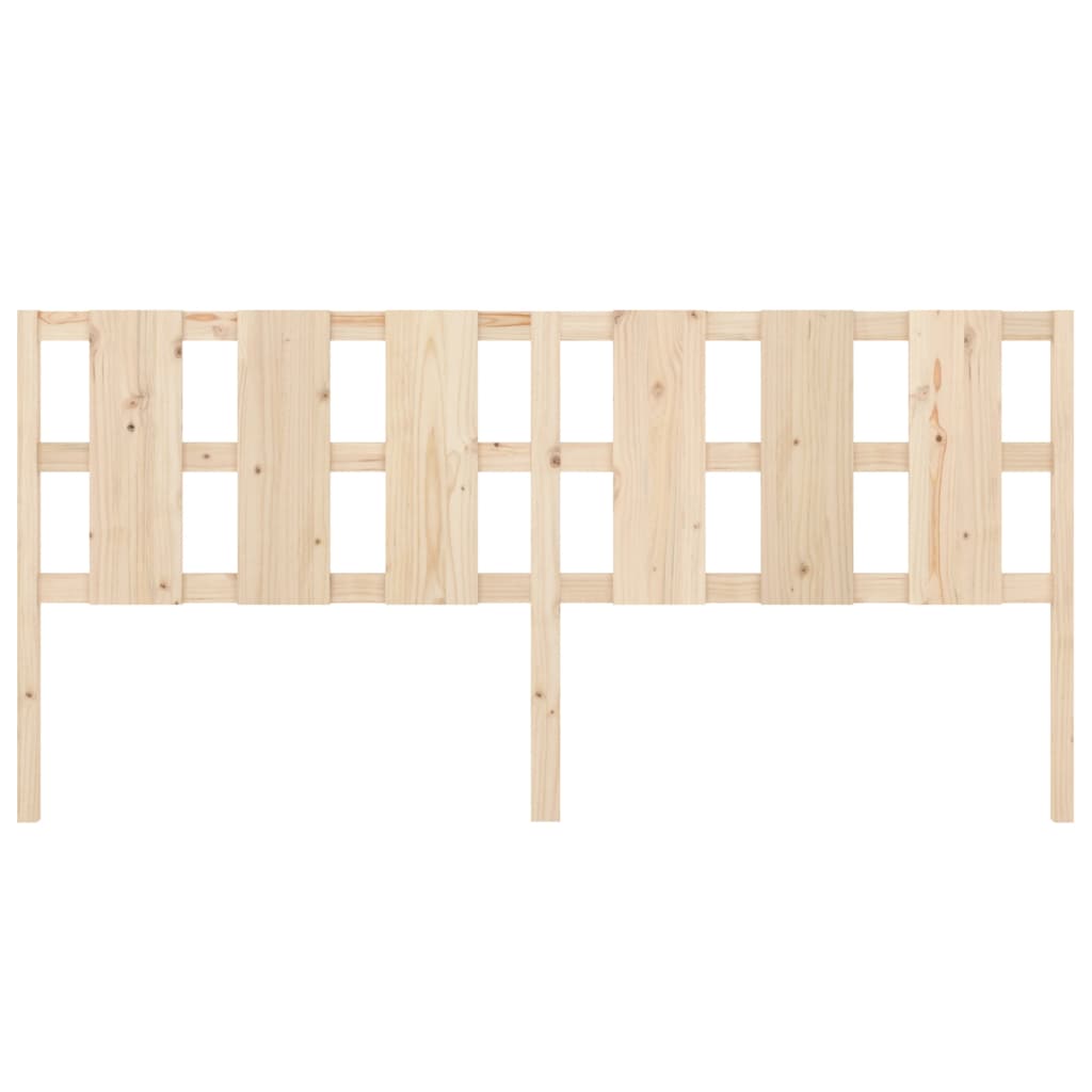 Bed headboard 205.5x4x100 cm solid pine