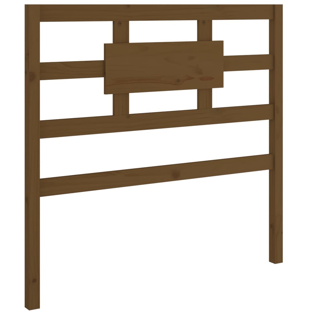Bed headboard honey brown 105.5x4x100 cm solid pine wood