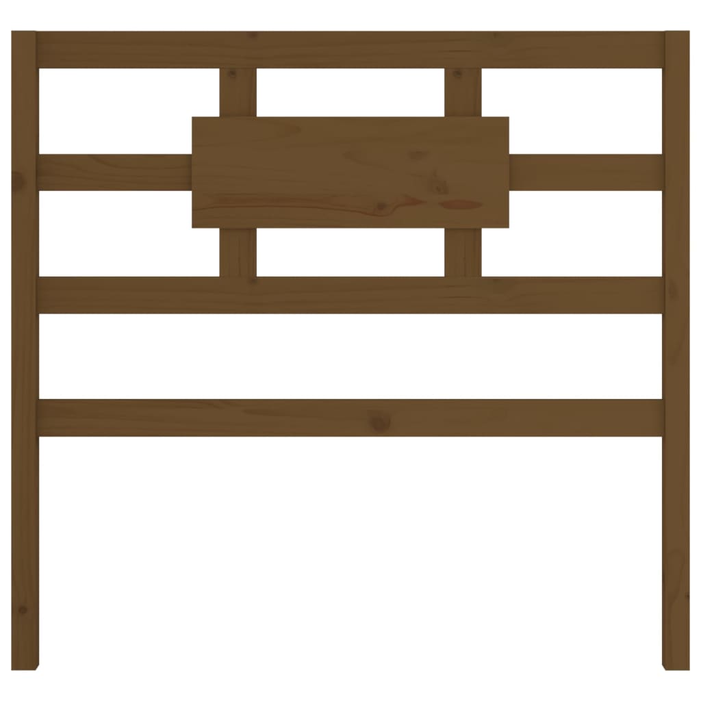 Bed headboard honey brown 105.5x4x100 cm solid pine wood