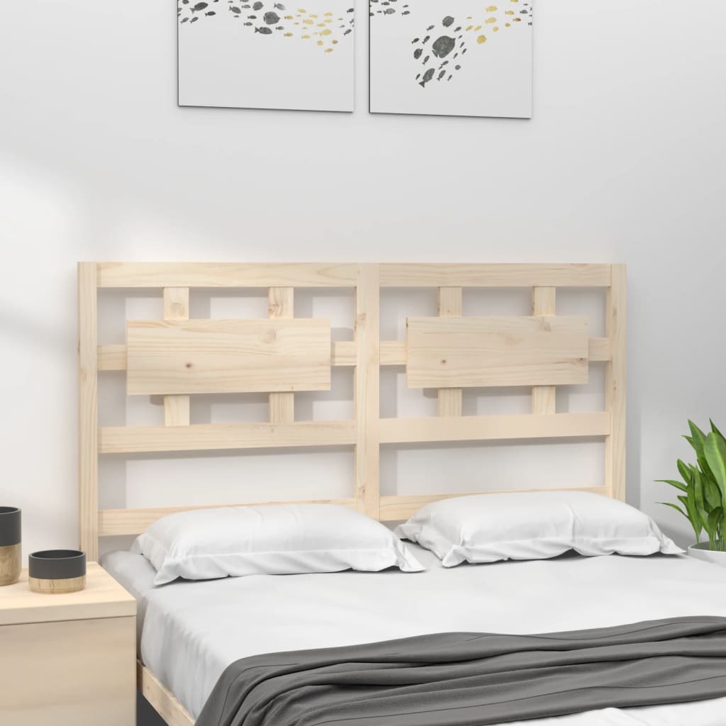 Bed headboard 155.5x4x100 cm solid pine wood