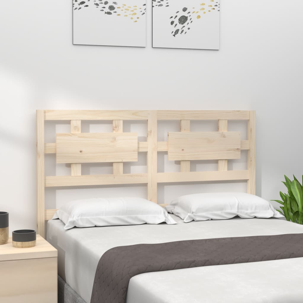 Bed headboard 155.5x4x100 cm solid pine wood
