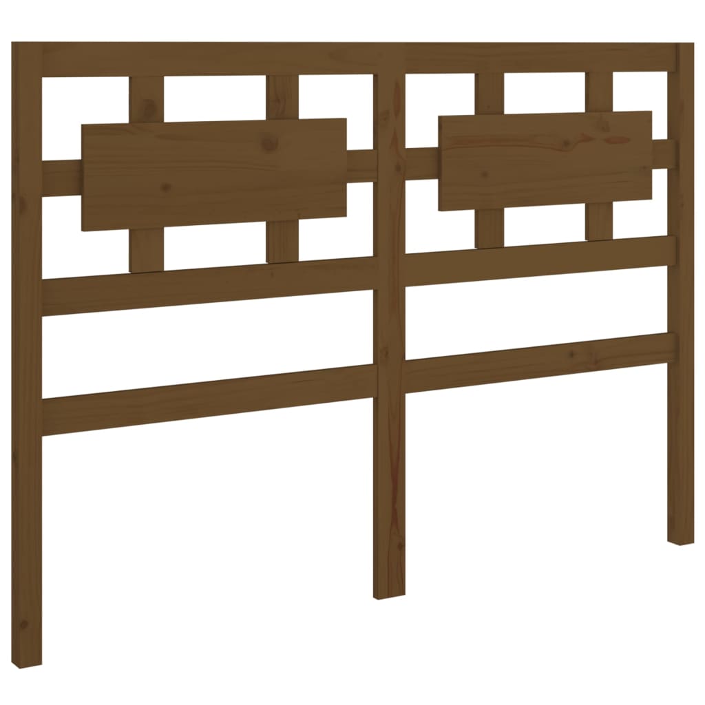 Bed headboard honey brown 205.5x4x100 cm solid pine wood