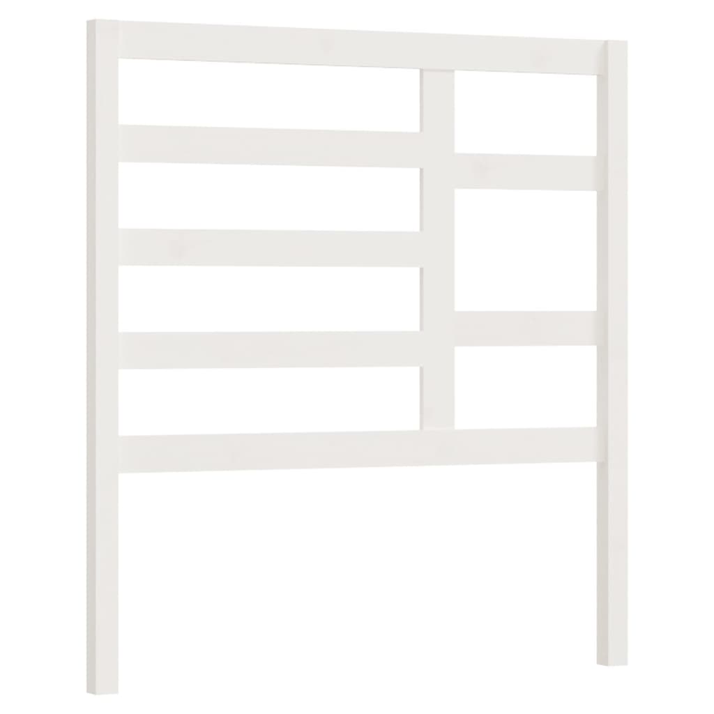 Bed Headboard White 96x4x104 cm Solid Pine